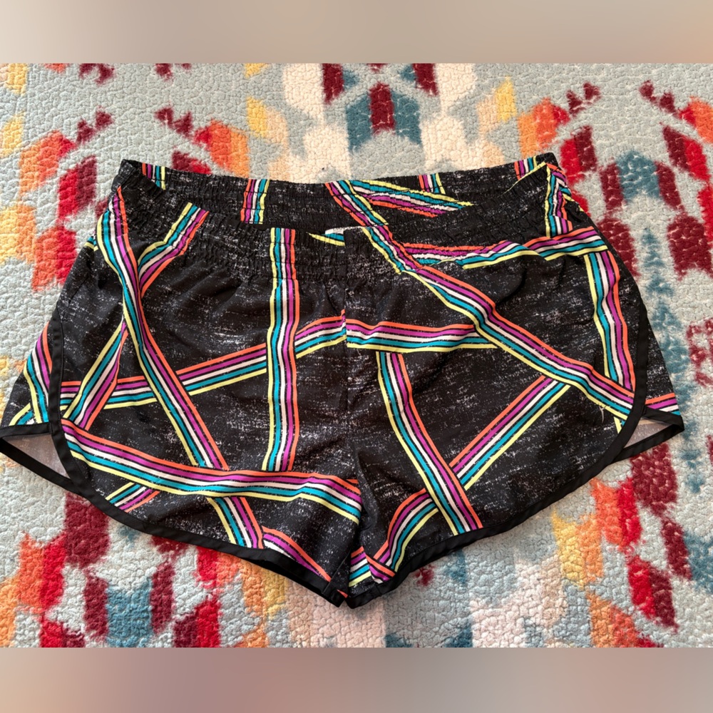 Danskin Multicolor Striped Active Shorts